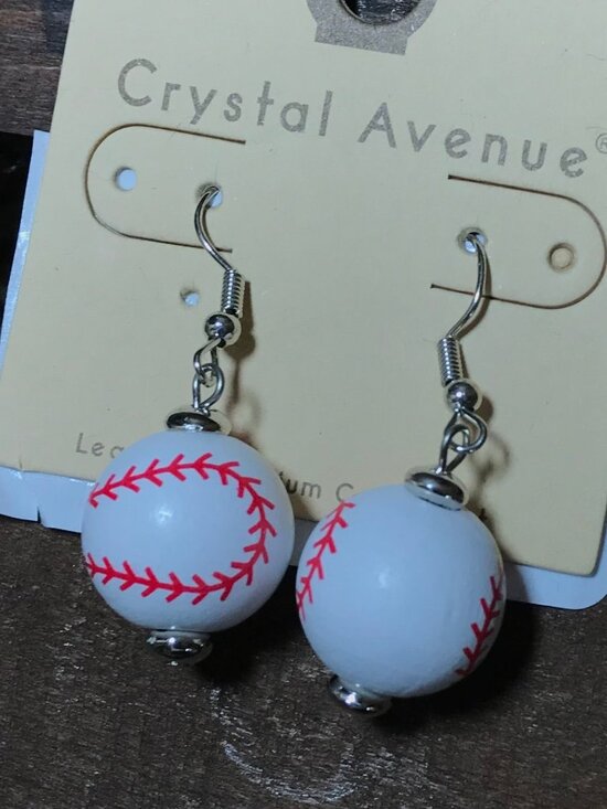 Jewelry - Baseball Dangle Earrings